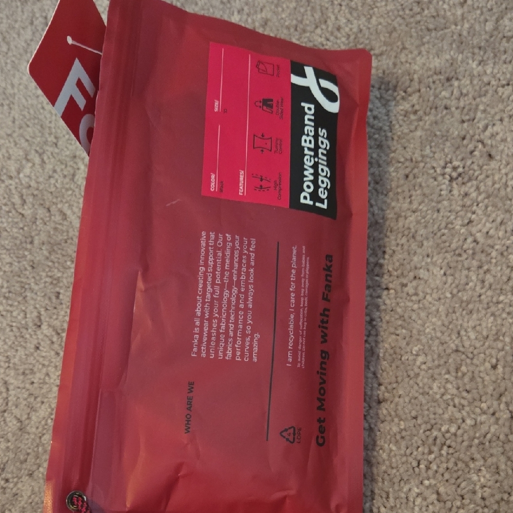 Fanka PowerBand Leggings in Red
